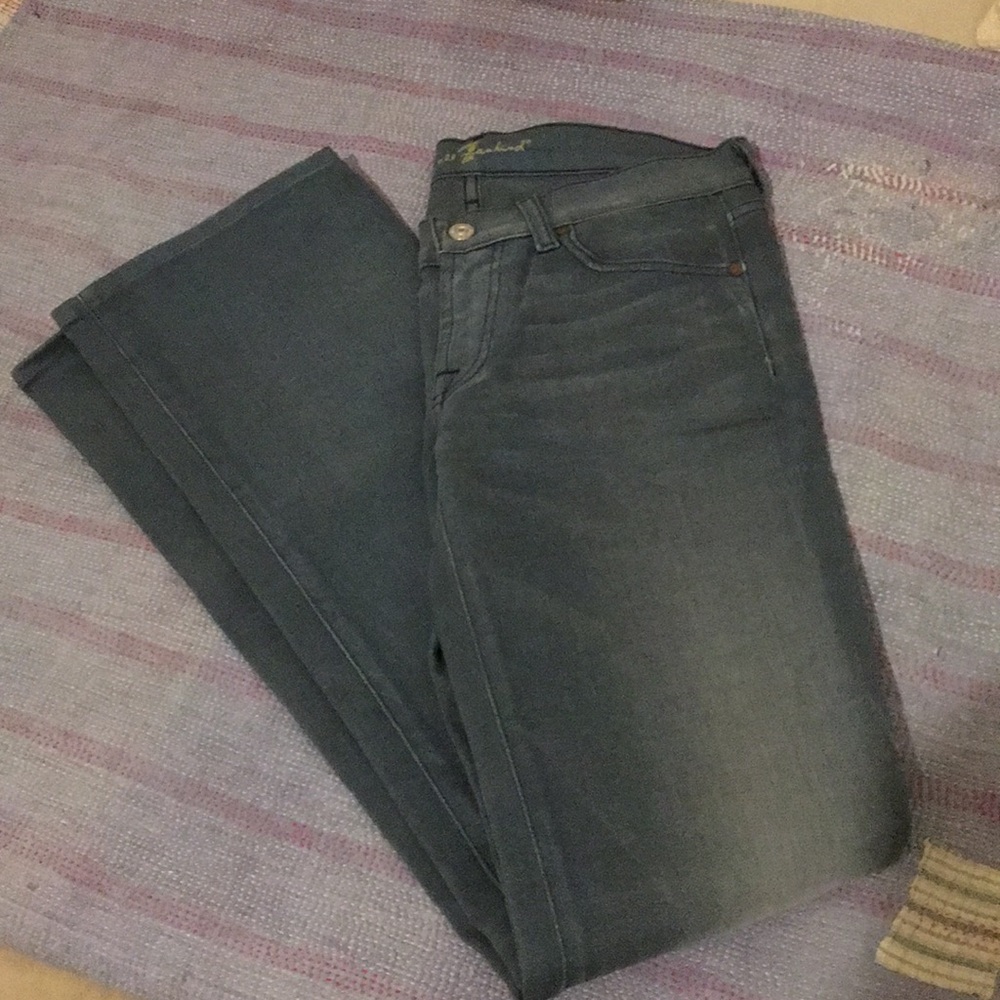 Sevens for all humanity heather gray/ blue jeans